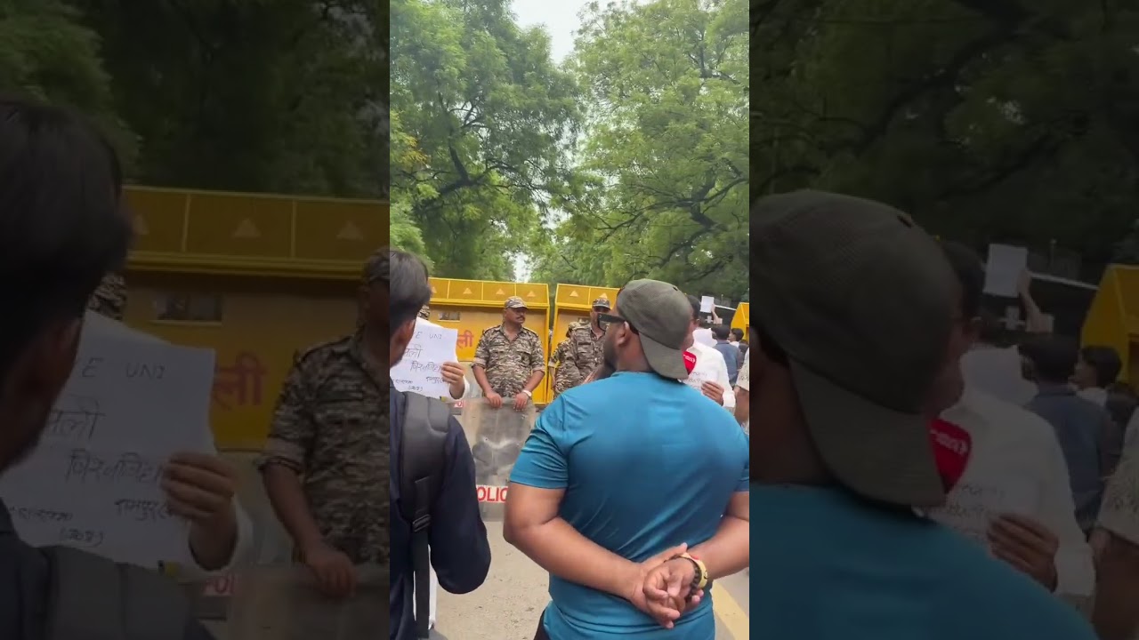 All roads leading to Jantar Mantar have been blocked, metro services have also been disrupted.