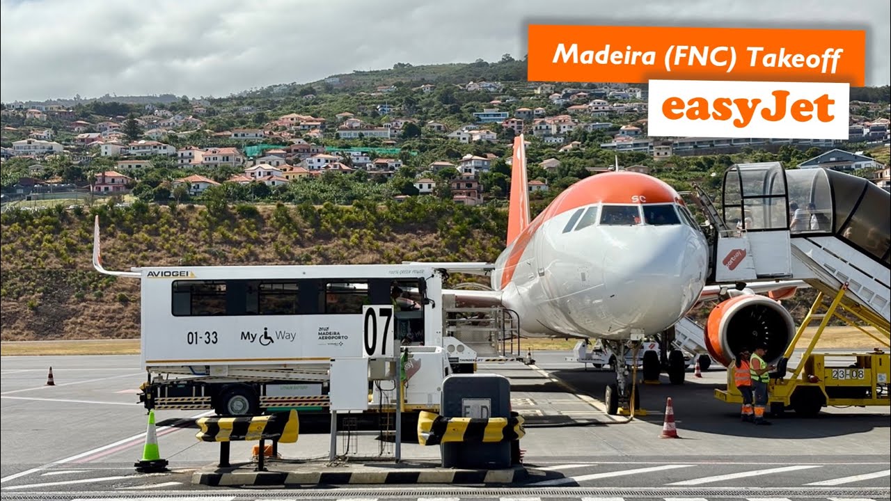 Awesome Funchal (FNC) Takeoff | easyJet Europe | Airbus A321neo
