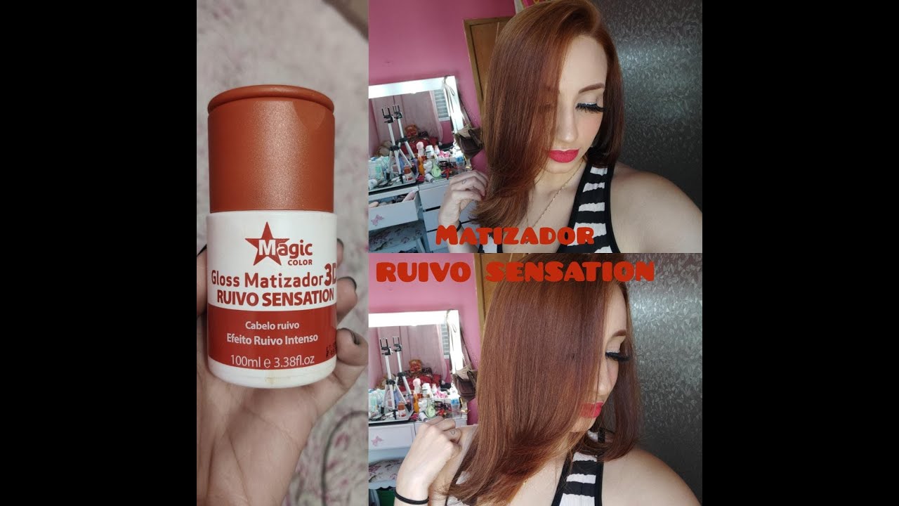 Testei Matizador/ tonalizante Magic Color 3D Ruivo Sensation  Por Samela Horta #fiqueemcasa #comigo