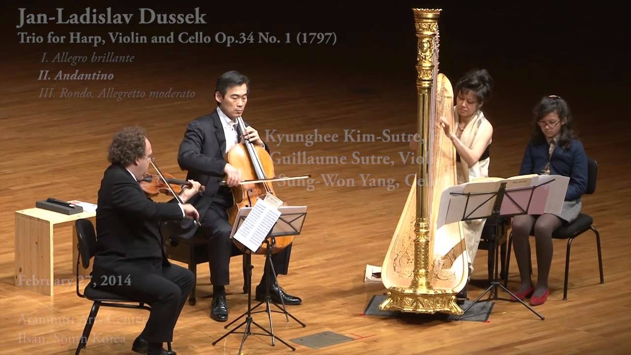 JL Dussek, Trio for Harp, Violin and Cello - Duo Sutre-Kim with Sung-Won Yang