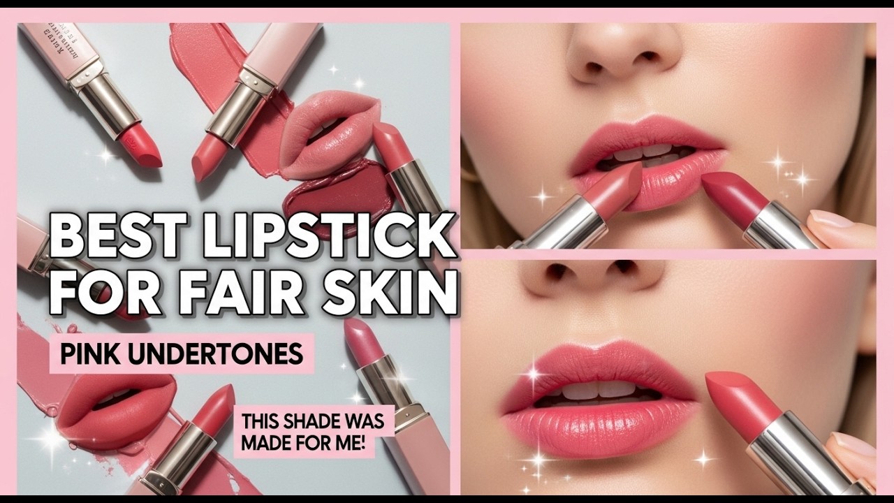 TOP 5 Best Lipstick Shades for Fair Skin with Pink Undertones | Stop Guessing!