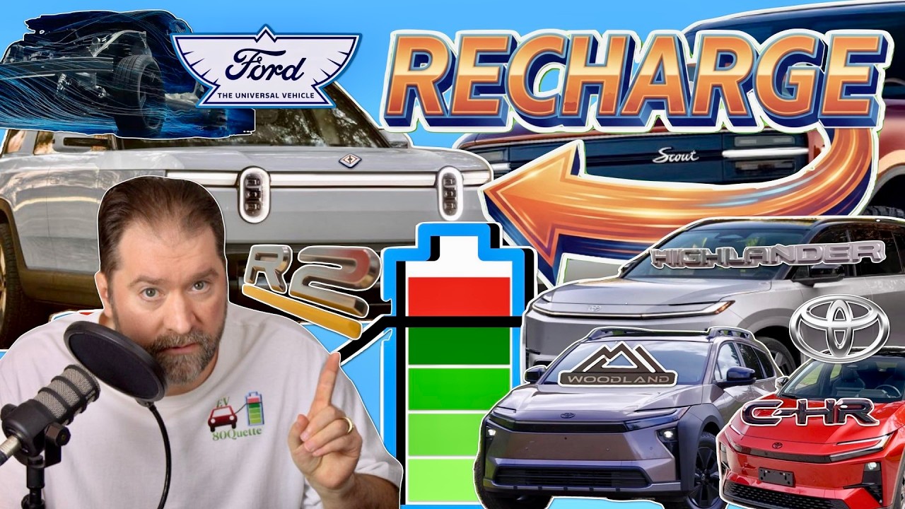 Toyota's New EVs, Rivian R2 Pricing, Ford's EV Platform And Your Comments - EV80Quette Recharge