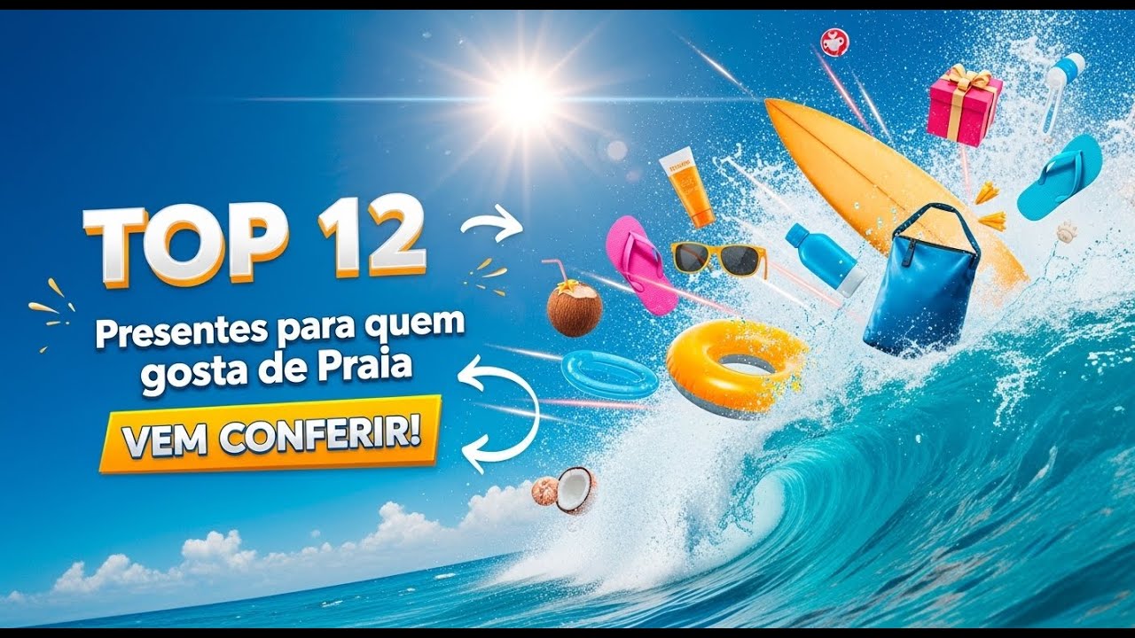 O que dar de presente para quem gosta de praia? 12 Sugestões Incríveis
