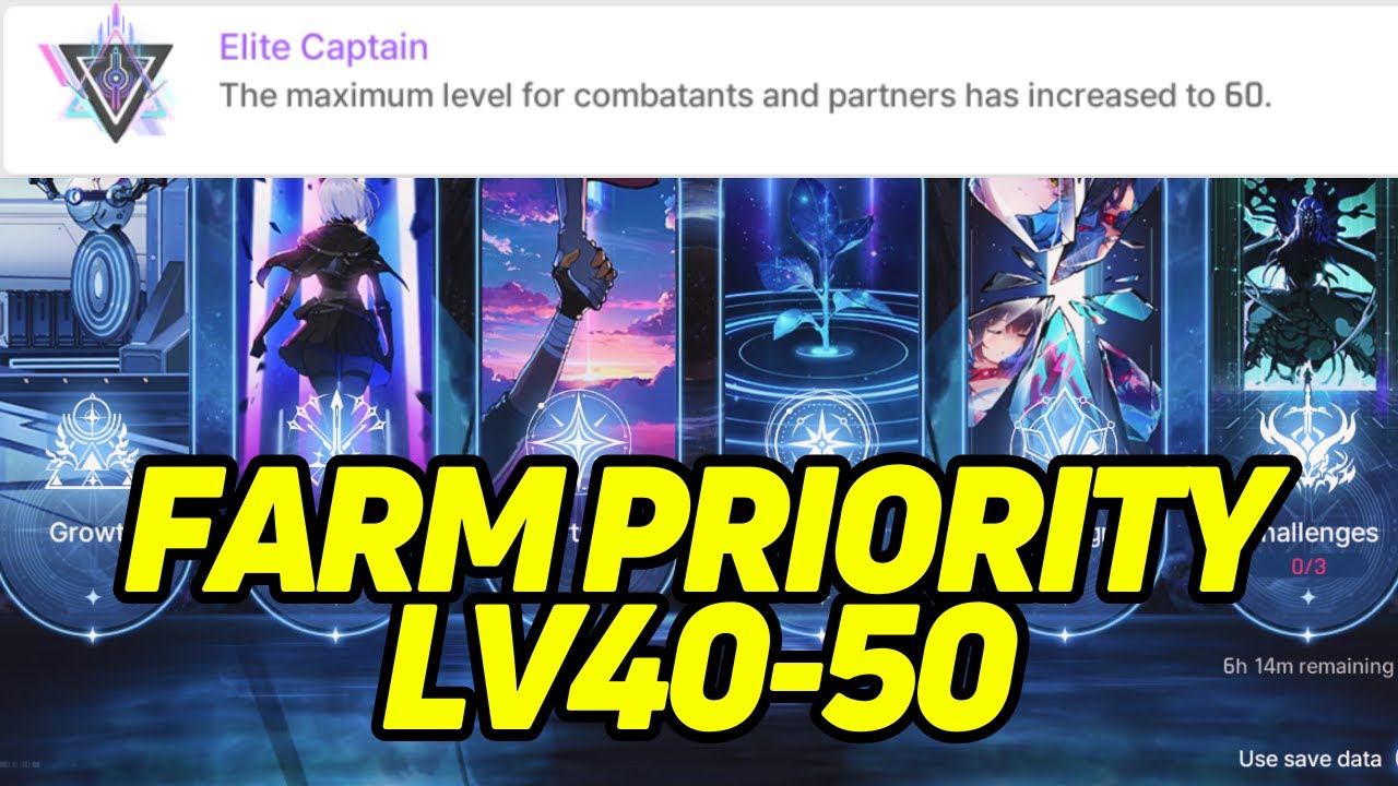 Captain Lv40-50 Simulation Dungeon Farm Priority!!!【Chaos Zero Nightmare】