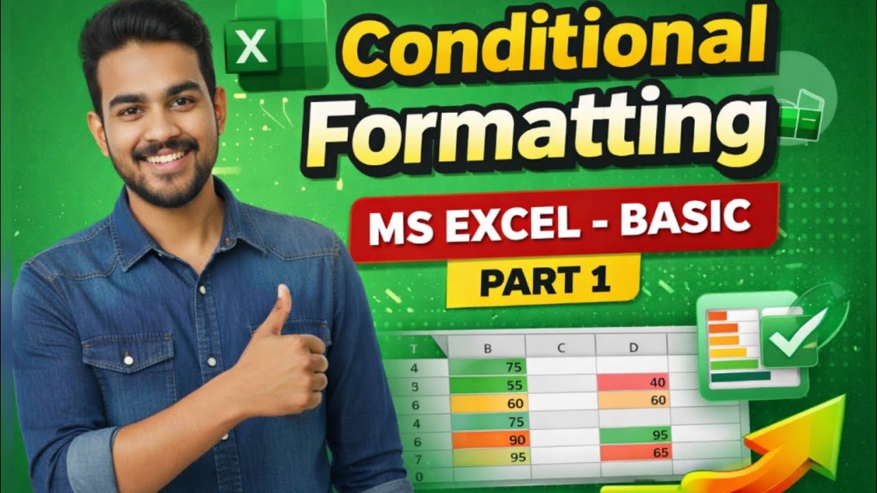 ⭐Learn Conditional Formatting from Scratch in Excel | Tamil | Eduworld Tamil | colour coding