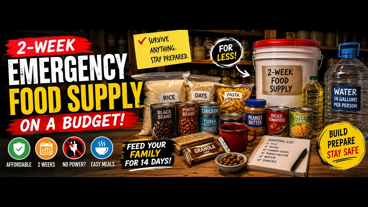 How to Build a 2-Week Emergency Food Supply on a Budget (Beginner-Friendly)