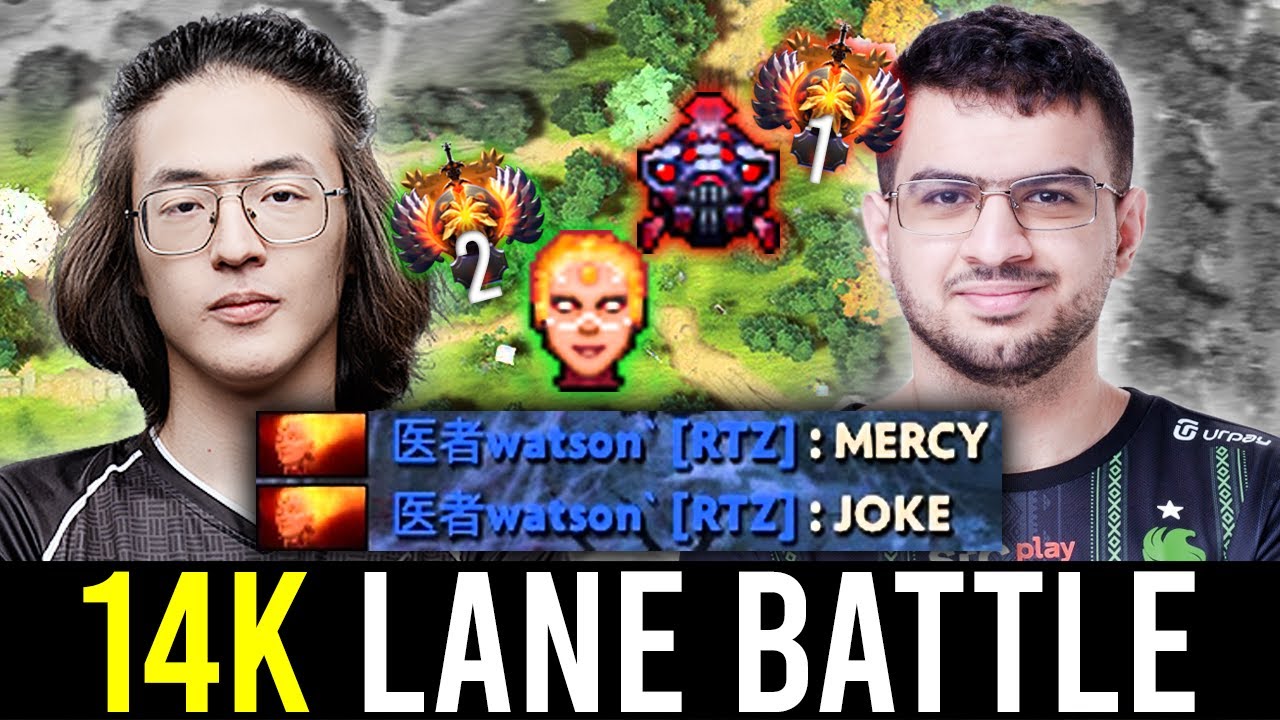 14K MMR CARRY vs 14K MMR OFFLANE - WATSON vs ATF (BOT LANE)