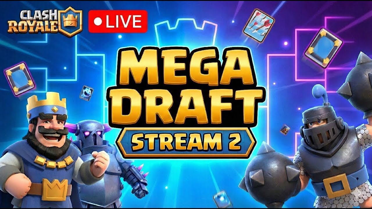 🔥 Clash Royale LIVE 🔴 Mega Draft Event | Redemption Run 💪