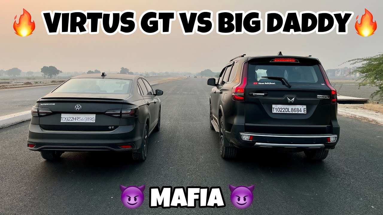 VIRTUS GT VS SCORPIO N DRAG RACE🚀