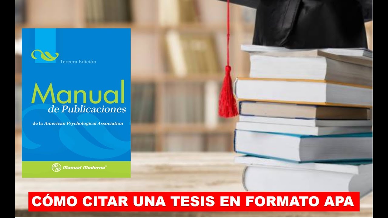 🎓 Cómo citar TESIS EN APA 🎓de licenciatura, maestría y Doctorado (impresa o en línea).