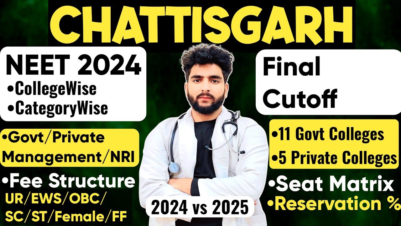 Chattisgarh Neet 2025 Expected Cutoff Category & College Wise Govt& Private|Fee Eligibility Criteria