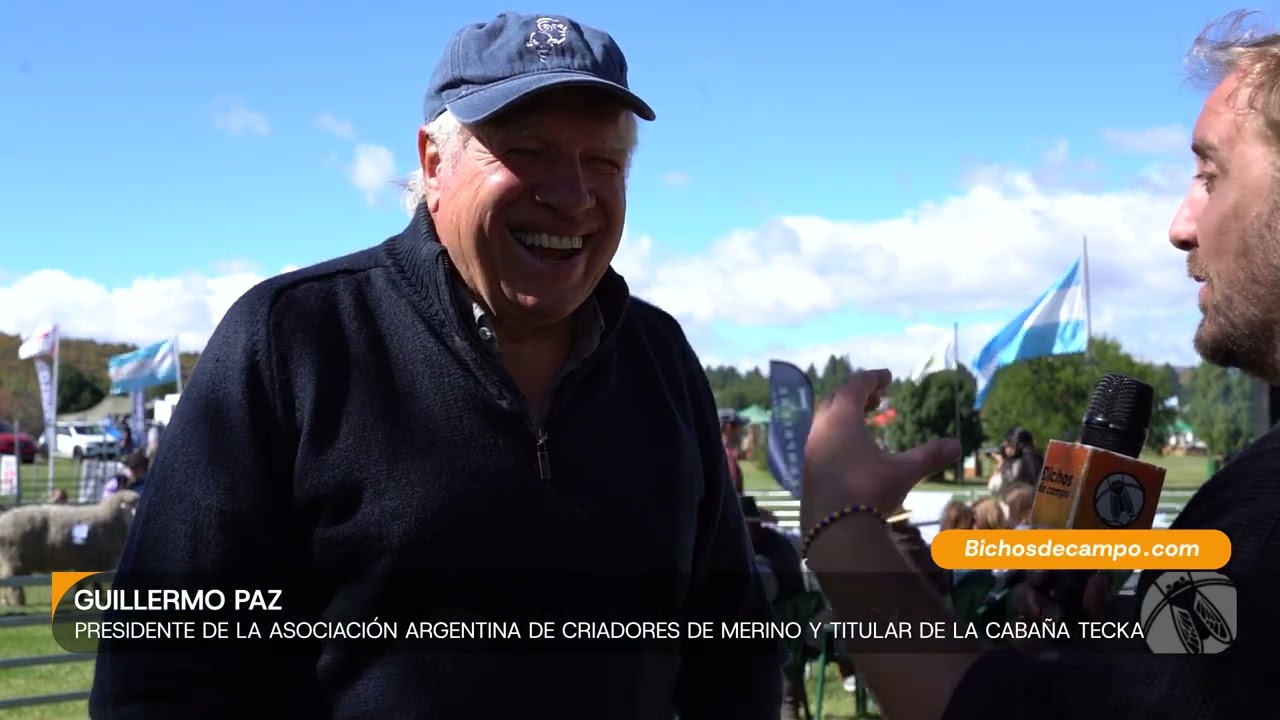 Guillermo Paz, Presidente de la Asociación Argentina de Criadores de Merino y de la cabaña Tecka