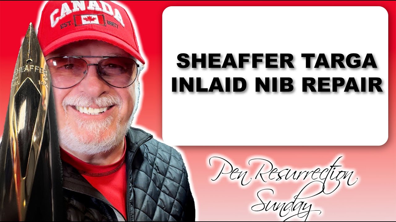 Pen Resurrection Sunday Ep 103 - How to Fix a Leaking Sheaffer Inlaid Nib - Targa 1001xg