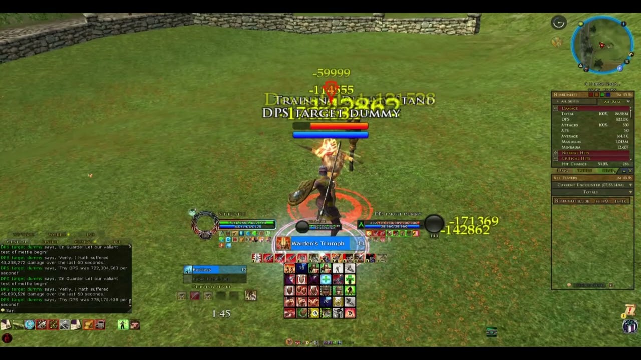 lotro U35 847k 🟥 Warden parse 🏋️
