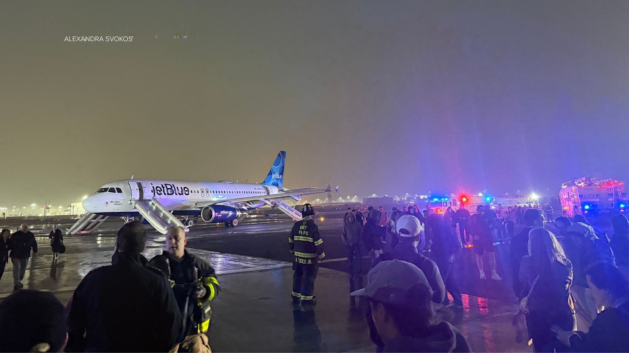 JetBlue flight returns to Newark Airport shortly after takeoff due to engine failure: officials