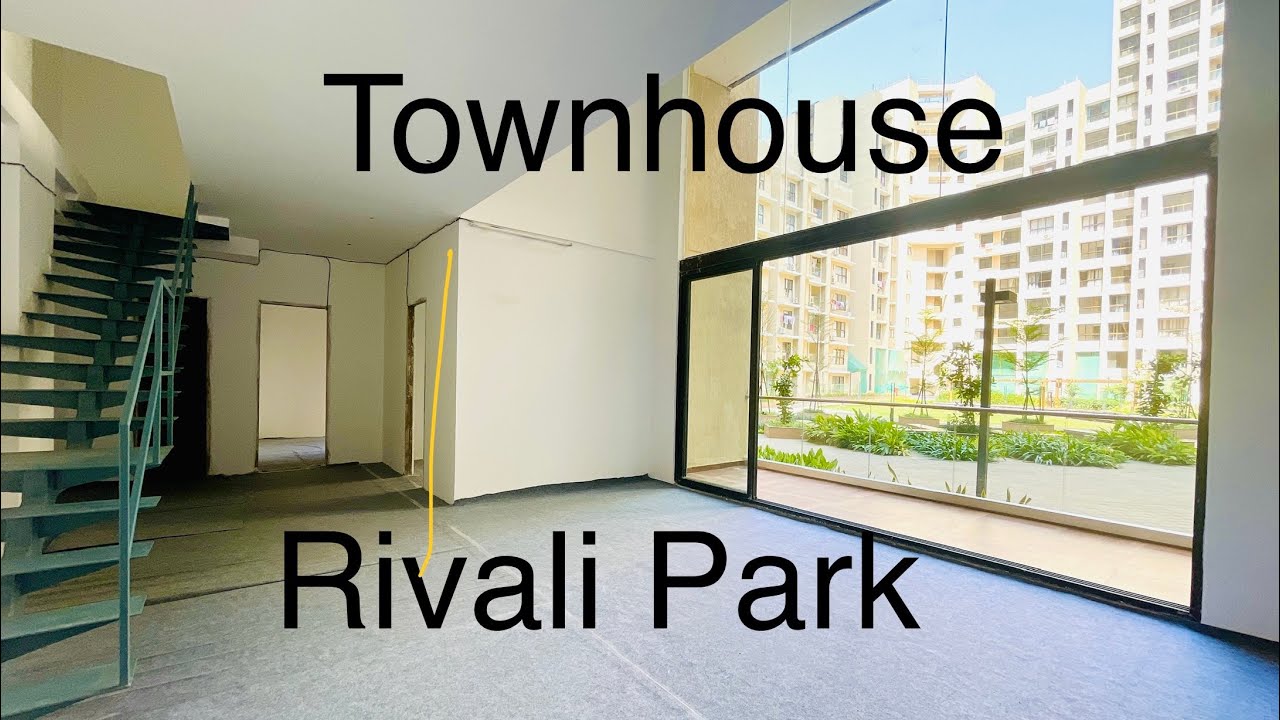5.23 CRORE, 4BHK Townhouse with Wide Decks, Rivali Park, Borivali East, Western Express Highway