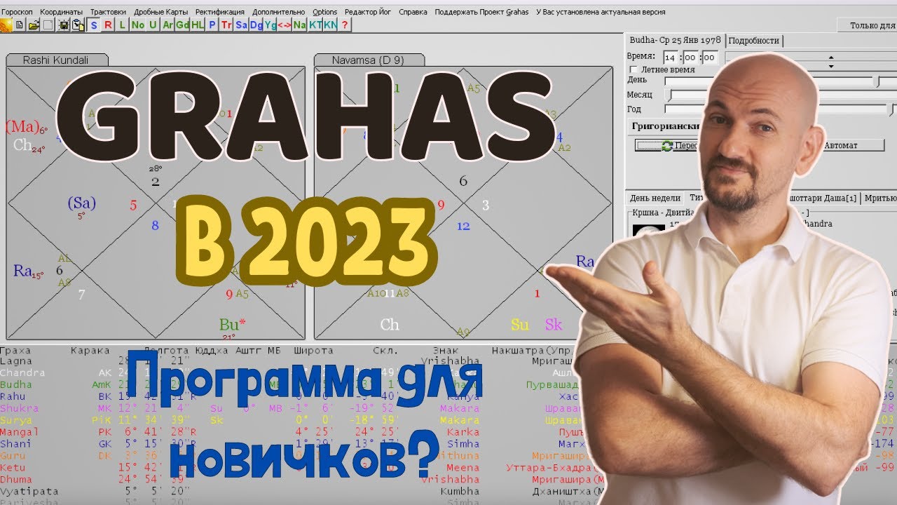 Grahas. Обзор программы по ведической астрологии