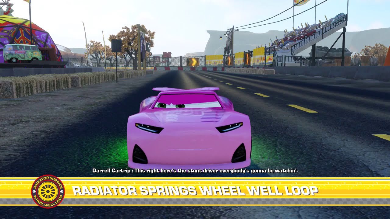 Cars 3: Driven to Win (PS4) - Rich Mixon in Radiator Springs Wheel Well Loop (Subscriber Request)