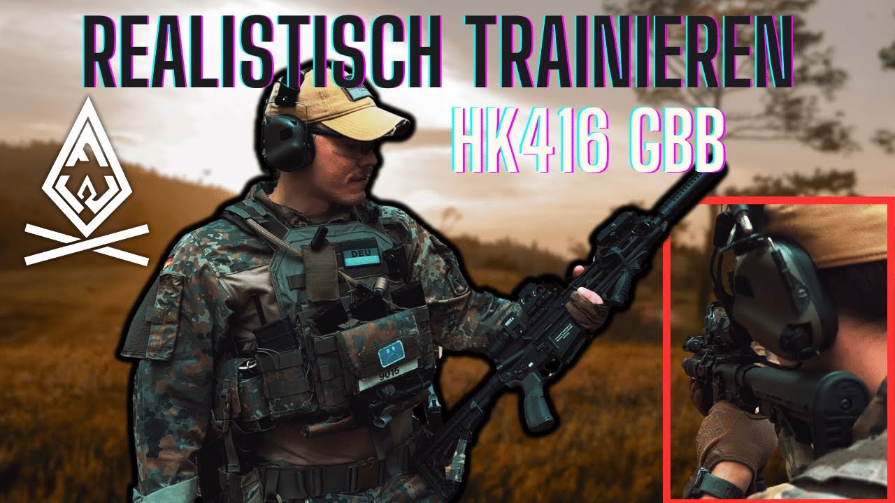 REALISTISCHES Schiesstraining mit einer Airsoftwaffe?! - HK416GBB Review