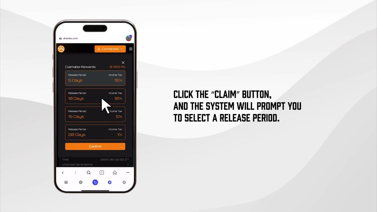 🔹 How to Claim Dynamic Rewards on AKAS   Bonus Earnings Guide