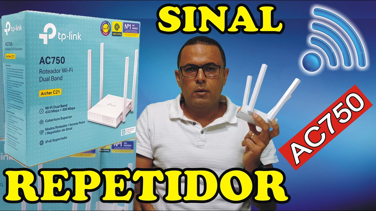Como Configurar Repetidor de Sinal Wifi em um Roteador TP Link AC 750 Dual Band Archer C21