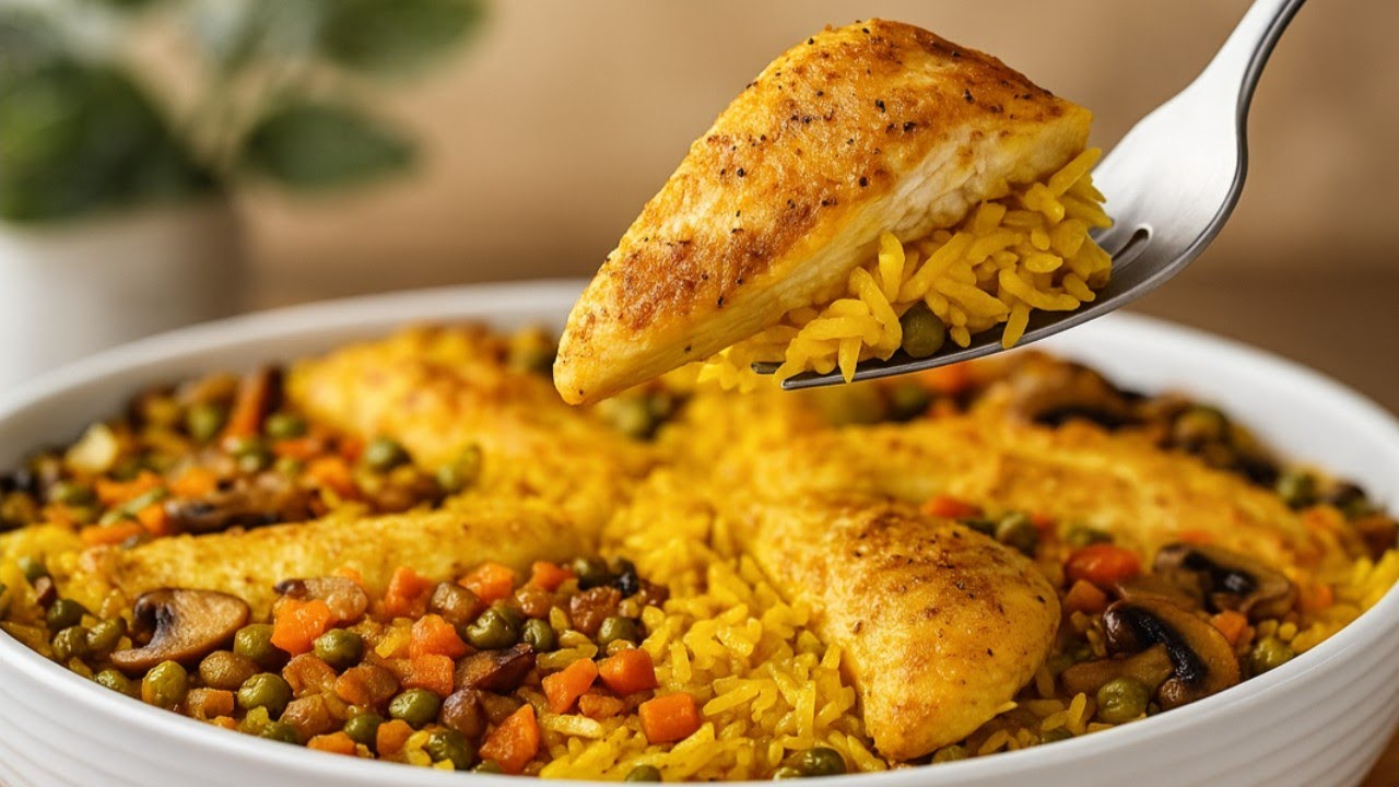 One-Pot Chicken Veggie Rice Recipe | My Niece Calls It &ldquo;Star Rice&rdquo;!