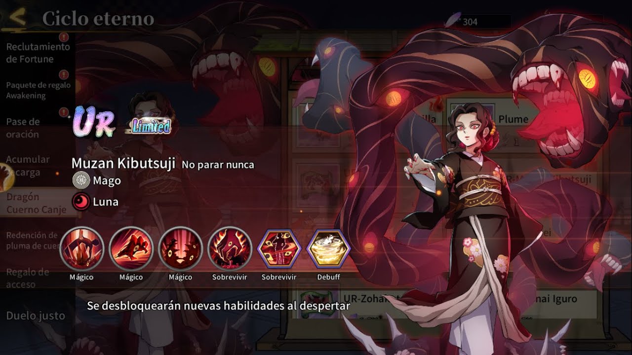 Nuevo Awakening UR de Muzan SP! Veamosla! - Ghost Hunters Assemble/Demon Legion Arise - RPG