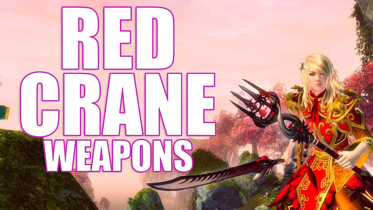 GW2 - Red Crane Weapons Preview - Showcase - Guild Wars 2 End of Dragons