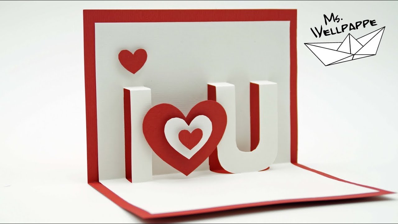 DIY Pop Up Card для Дня святого Валентина.