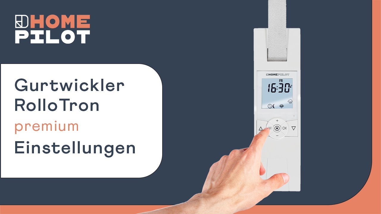 Gurtwickler RolloTron premium - Einstellungen