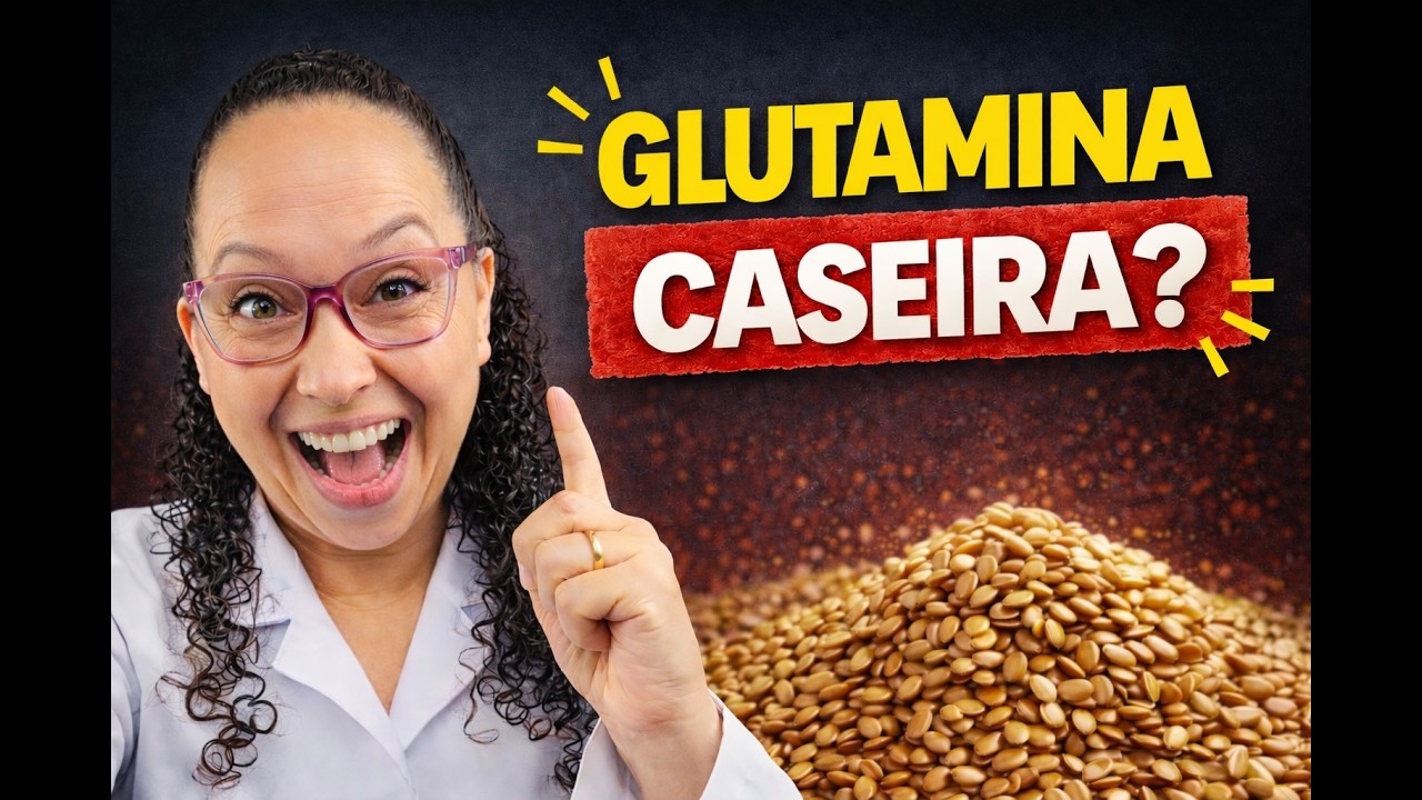 Faça em Casa GLUTAMINA Natural para Mulheres 40+ (Menopausa e Intestino)