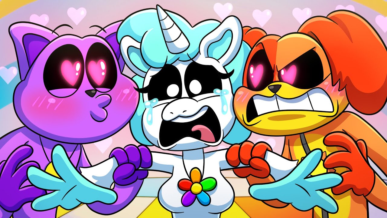 CRAFTYCORN FALLS in LOVE! Poppy Playtime Animation