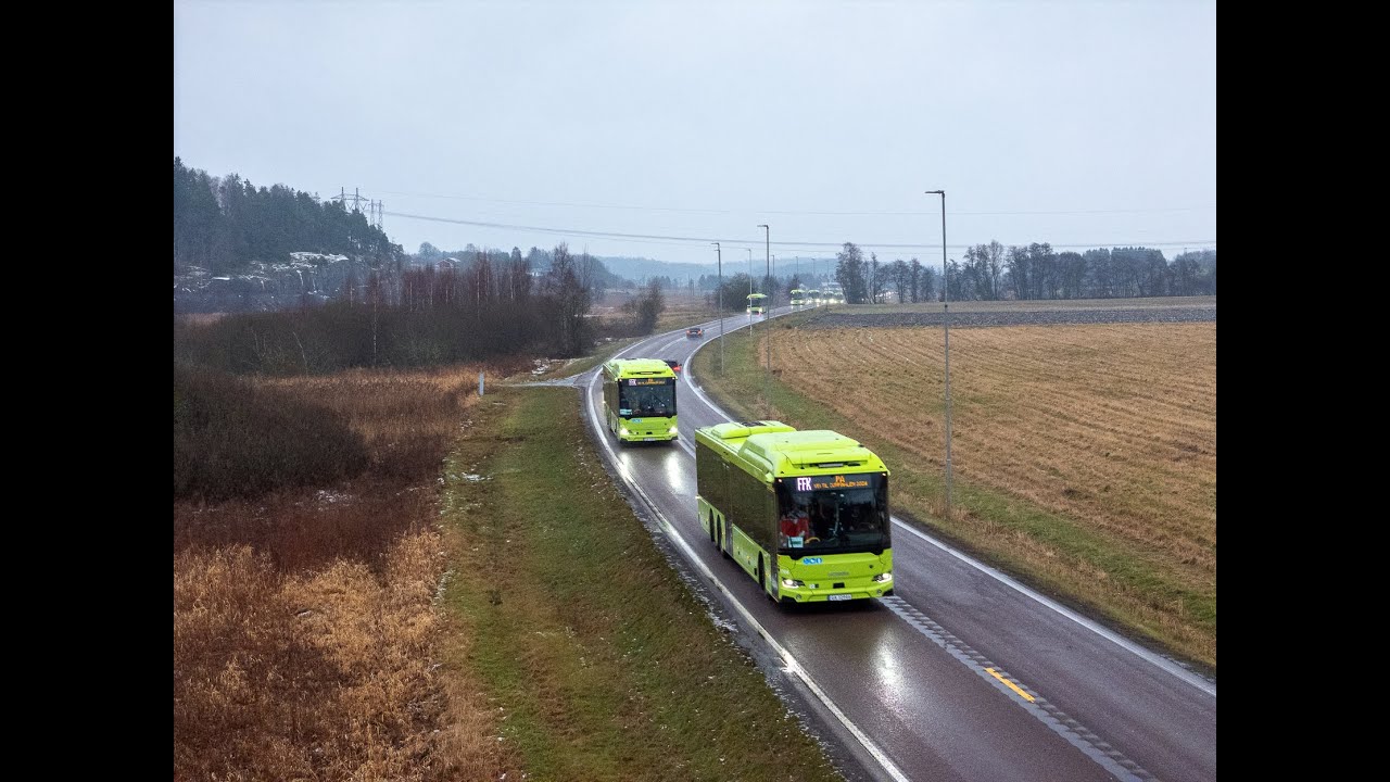 🚍🎉 FFK Supportere på Vei til Ullevaal – 87 Busser i Kortesje! | Drone 4K