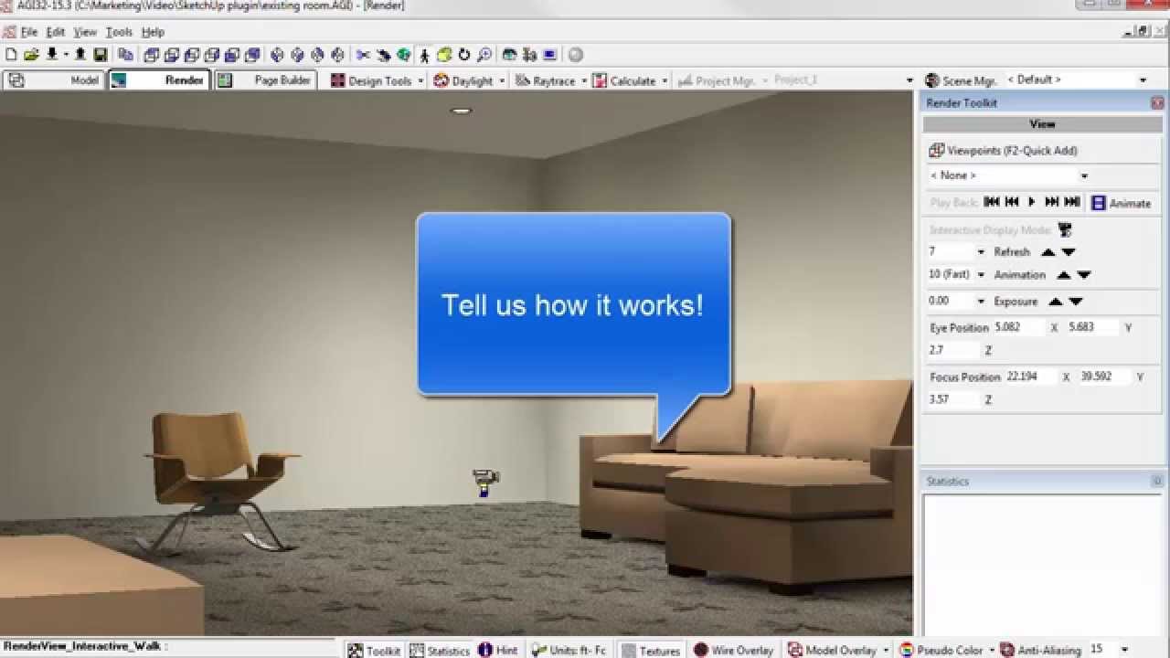 Using our Export to AGi32 plugin for SketchUp 2014