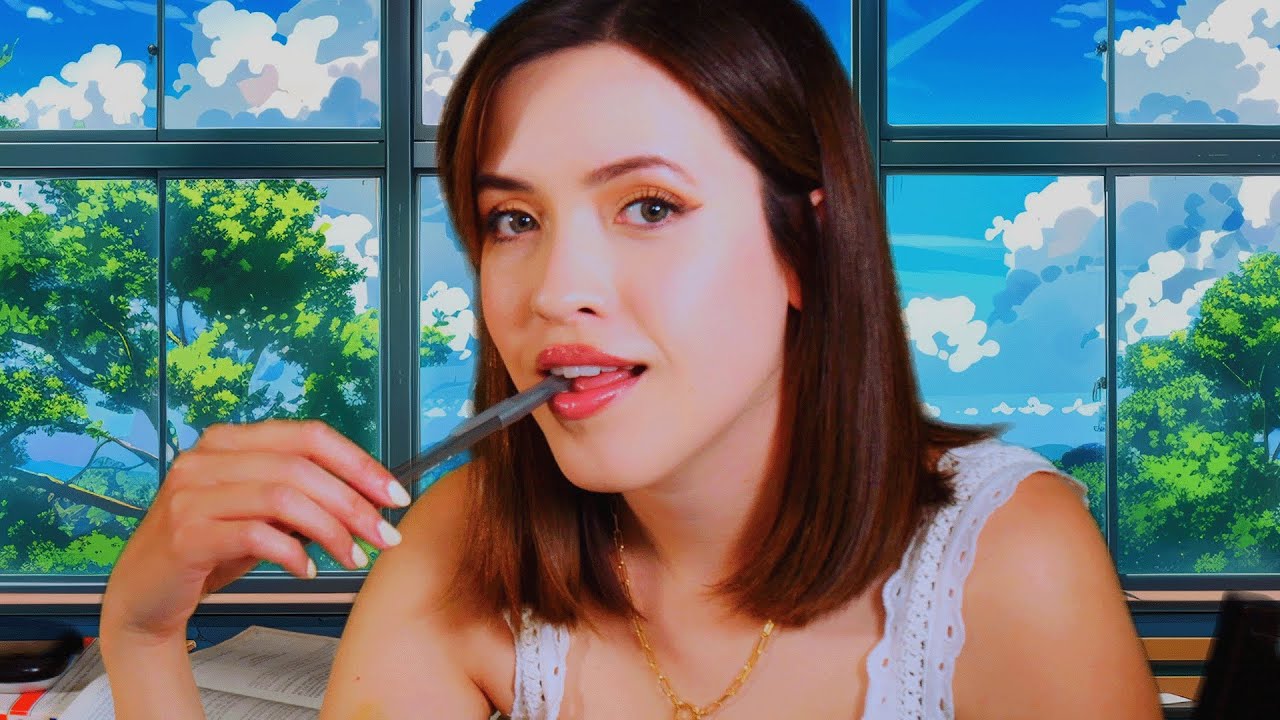 ASMR | Detention With Your Crush (Pen Noms, Gum-Chewing, Nostalgia)