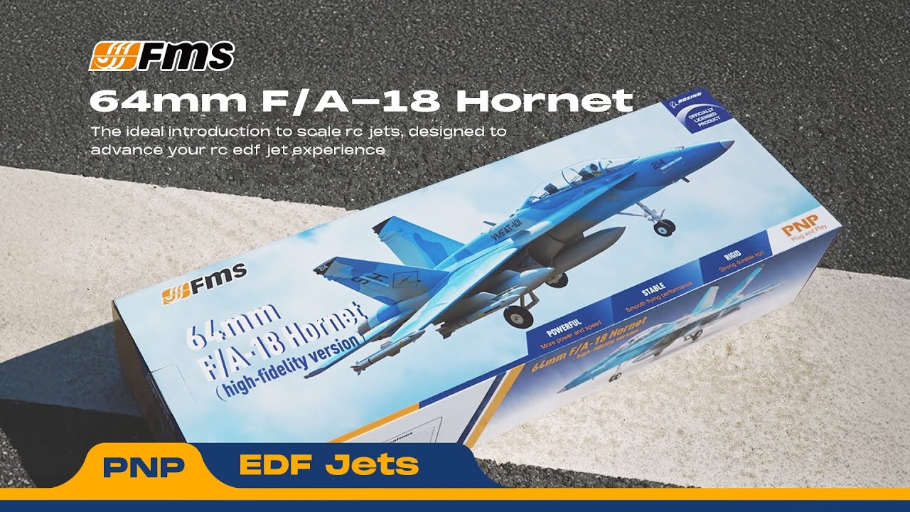 Unboxing & Assembling the All New FMS 64mm FA 18 Hornet RC Jet ✈️🔥