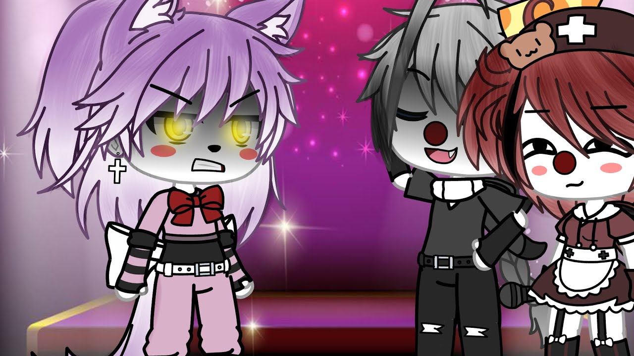 Baby and Ennard annoying F.foxy for 2 minuets / gacha life / Fnaf / Baby x Ennard