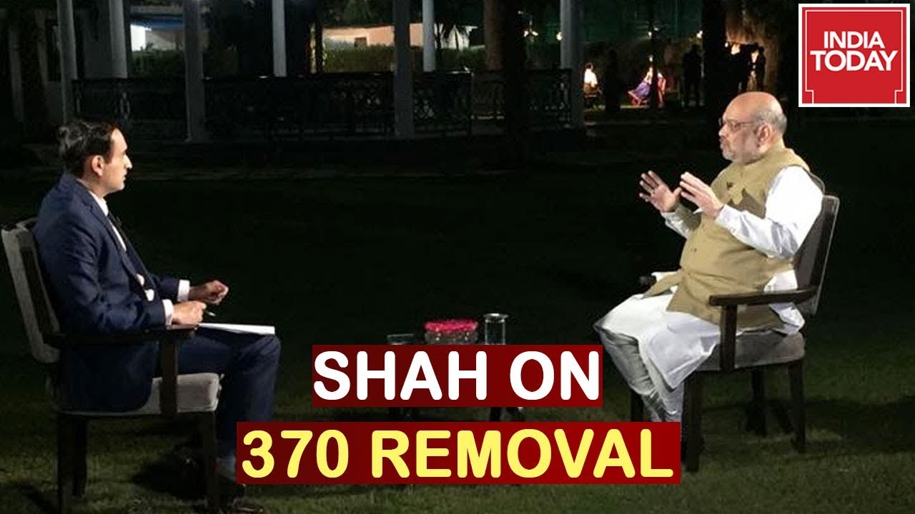 Amit Shah Claims J&K Peaceful After Abrogation Of Article 370 | #ShahOnIndiaToday