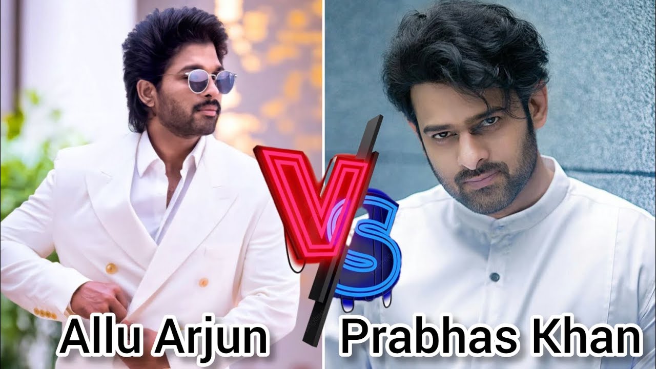 Allu Arjun 🤜🆚🤛 Prabhas Khan Top 10 highest grossing movies comparison video 📷