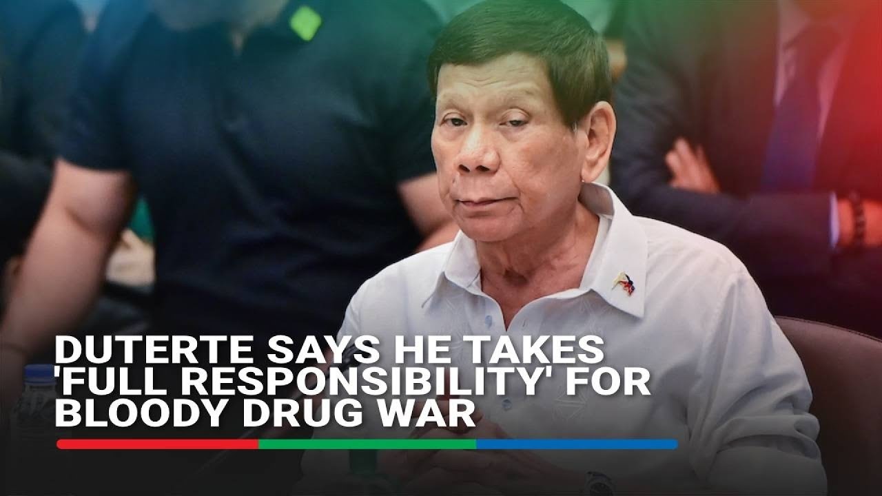 'Ako ang makulong': Duterte says he takes 'full responsibility' for bloody drug war | ABS CBN News