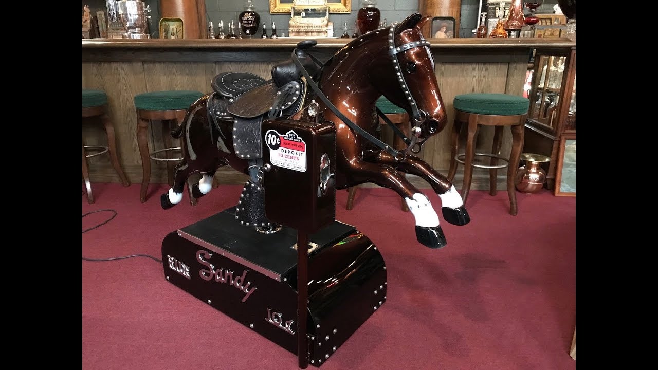 Fully Restored 1950's SANDY Horse 10 Cent Kiddie Ride FOR SALE  $10,995