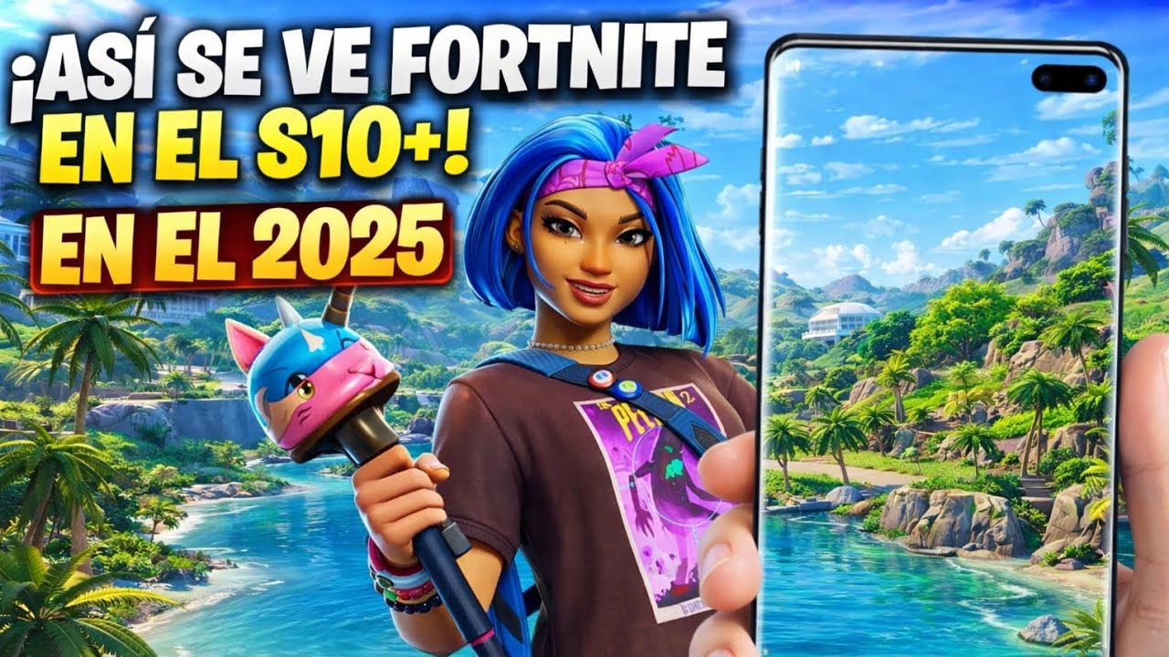 ASÍ ES JUGAR FORTNITE EN EL S10PLUS EN 2025 🥴