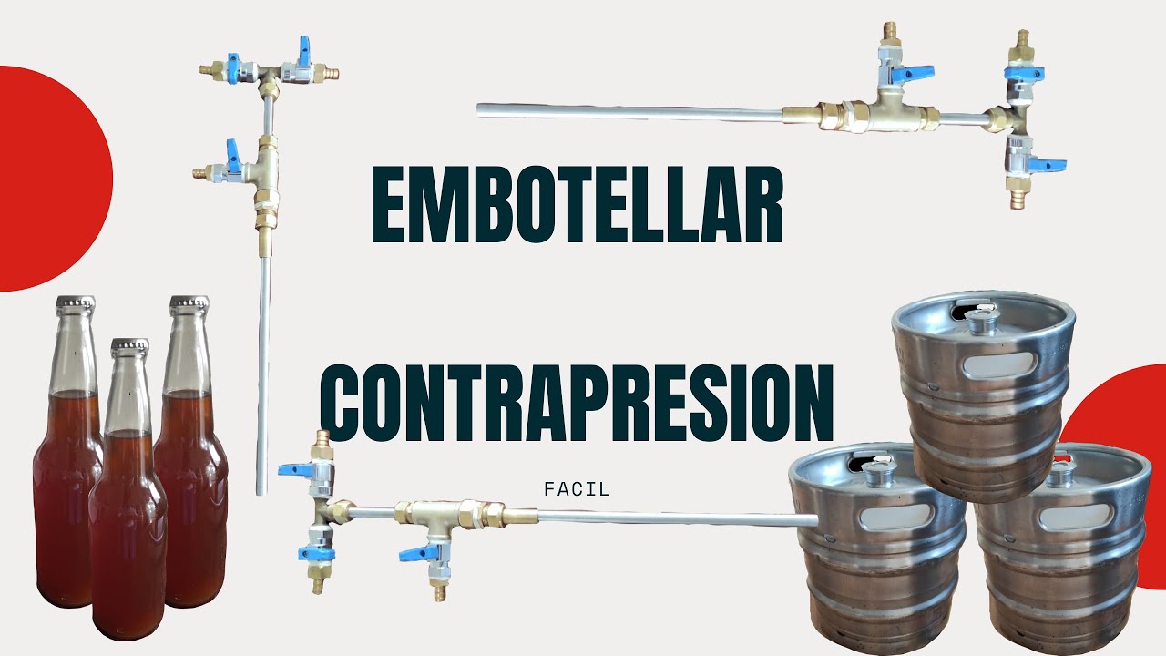Llenado de botellas por contrapresión, fácil y rápido
