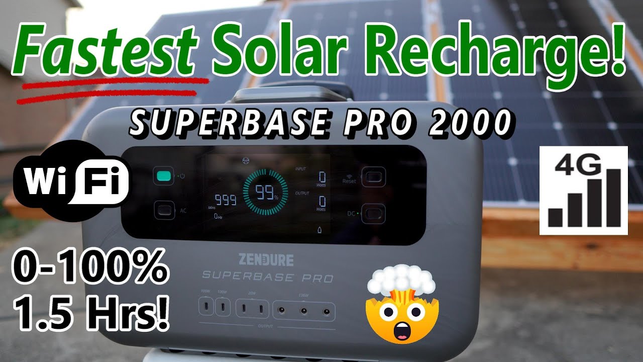 ZENDURE SuperBase Pro 2000 w/WiFi and 4G!  Sorry Jackery, THIS is the BEST DEAL on 2000W right now!