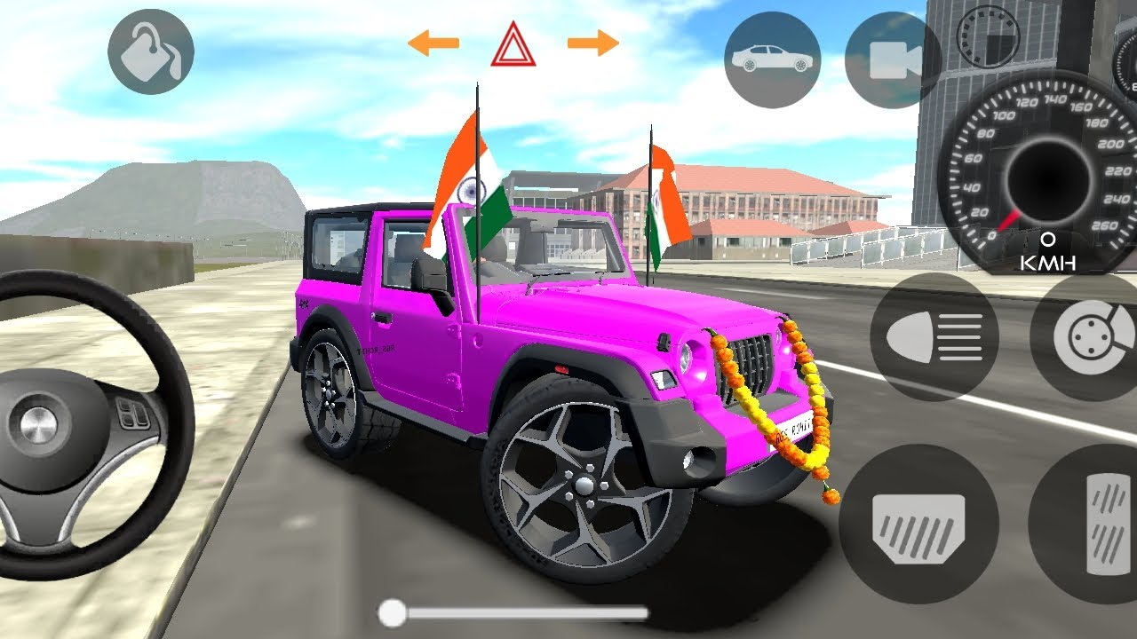 Modified Mahindra pink Thar 🚗 Game | Pink thar Game India | Android Games India car | Dollar song 