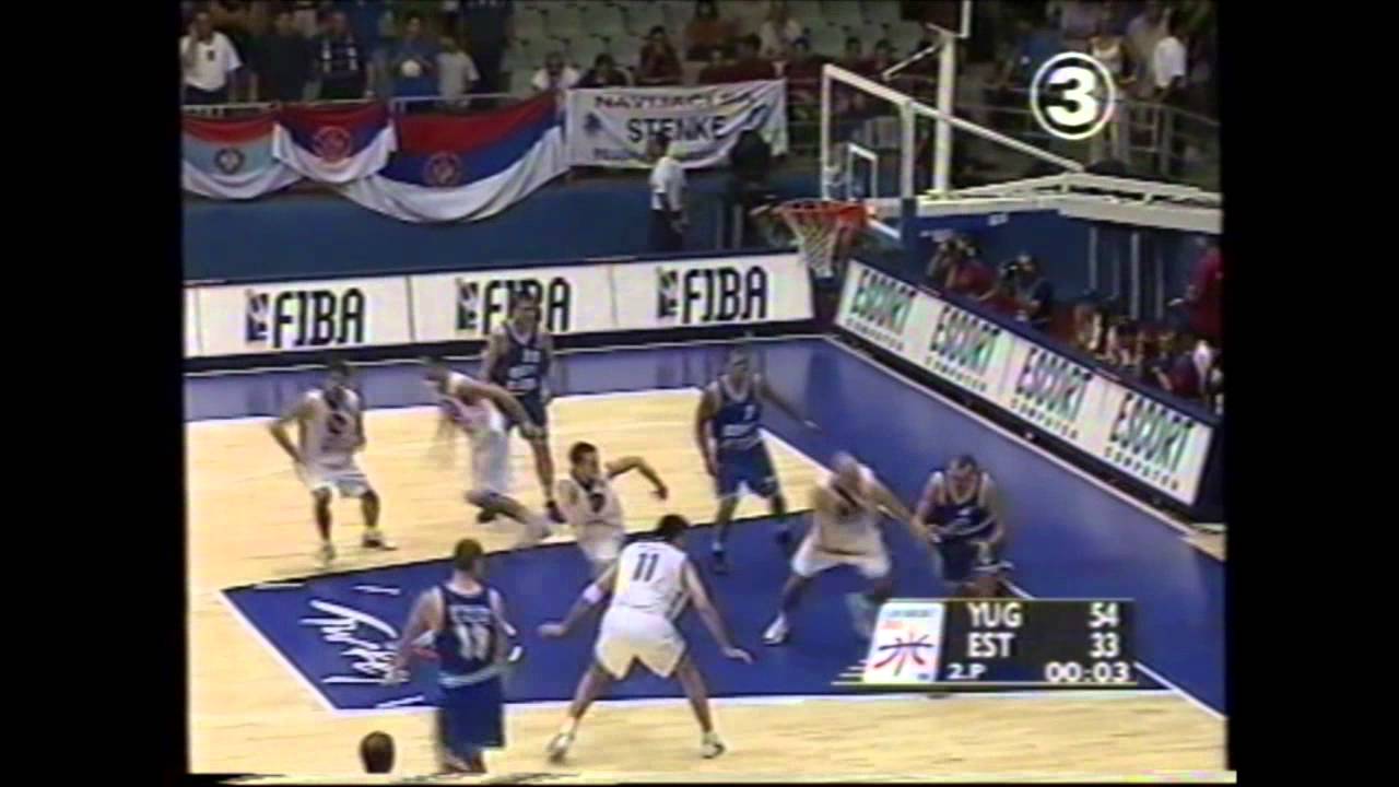 EESTI VS JUGUSLAAVIA ,Korvpall ,Türgi EM 2001