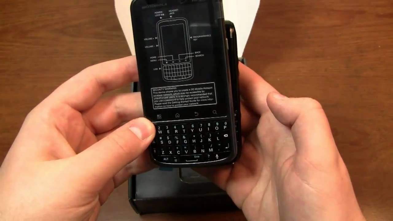 Motorola Droid Pro Unboxing