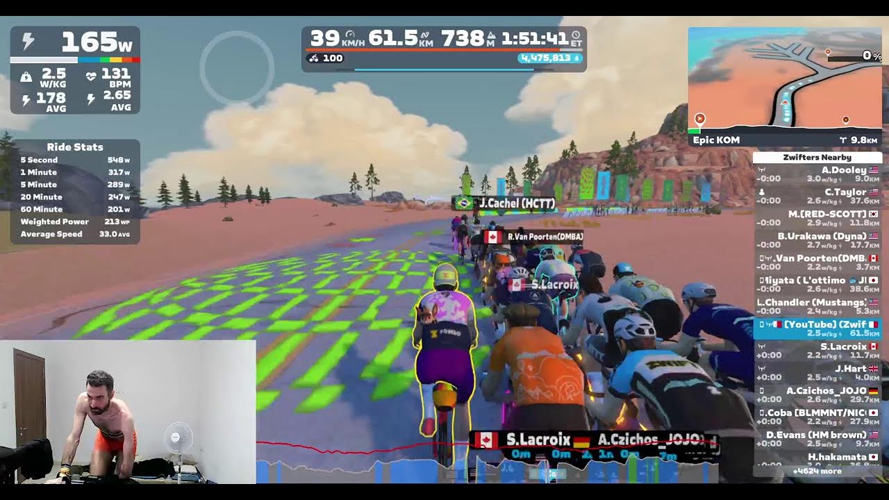 @Zwift Racing LIVE! WOW Course Time Attack on Cadex TT + Draft: Itza Climb - Watopia (A Category)