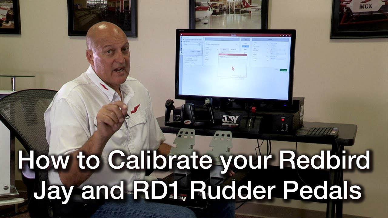 How to Calibrate your Redbird Jay and RD1 Rudder Pedals