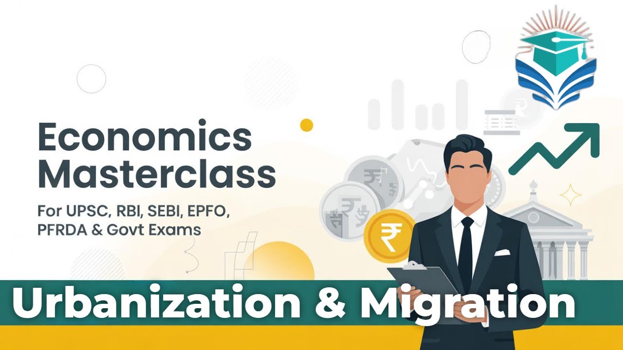 Urbanization & Migration for RBI, NABARD, UPSC EPFO & Other exams